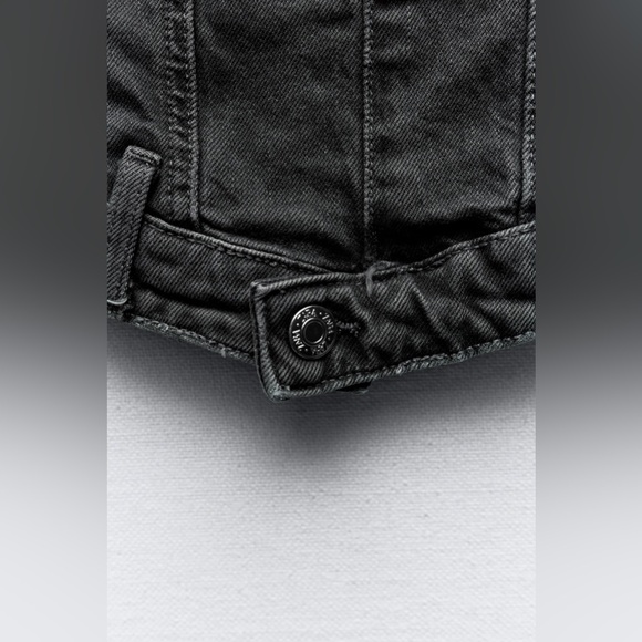 SALE! ZARA NWT CORSET STYLE DENIM TOP TRF - Picture 8 of 8